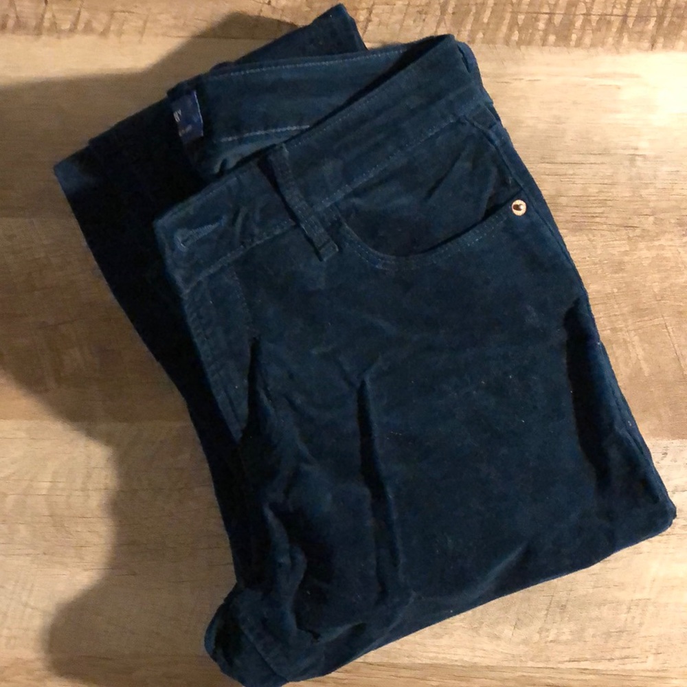 Blue velvet pants